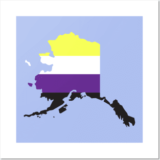 Alaska Non-Binary Pride Posters and Art